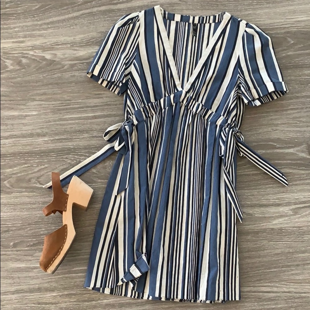 Blue & White Striped Zara Dress